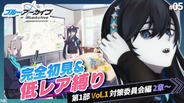 #05【ブルアカ】それってカイザーコーポレーションをぶっ潰せば解決じゃないですか？ ※低レア？+α初見縛りプレイ【#新人Vtuber #月深夜冥夜】
