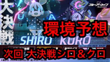 【環境予想】ブルアカ大決戦シロクロ環境予想 2026年9月9日