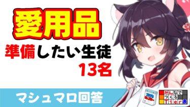 【愛用品】準備したい生徒13名の優先順と解説［ブルーアーカイブ］