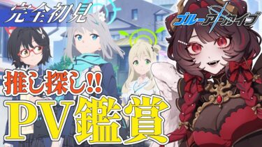【ブルアカ】完全初見🔰ブルアカPV鑑賞‼ピンク髪のおなごを探せ～‼【#新人Vtuber】